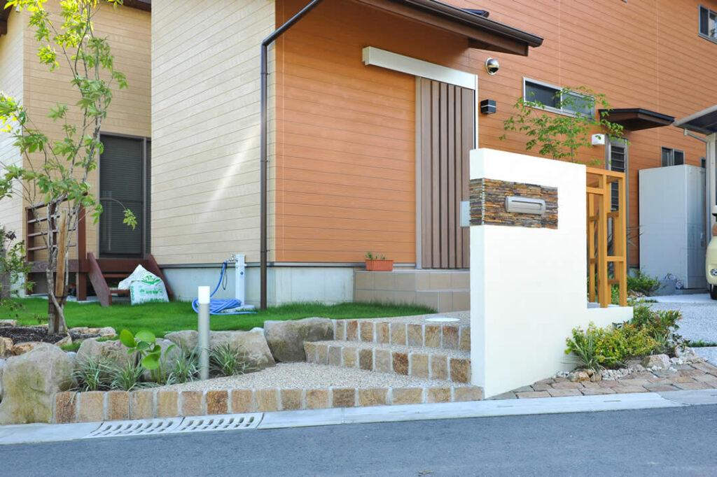 暮らしやすさの動線の庭